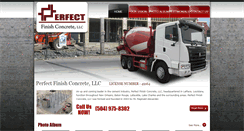 Desktop Screenshot of perfectfinishconcrete.com