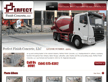 Tablet Screenshot of perfectfinishconcrete.com